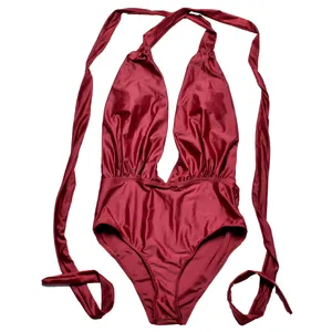 مایو زنانه شین کد Z501 رنگ زرشکی