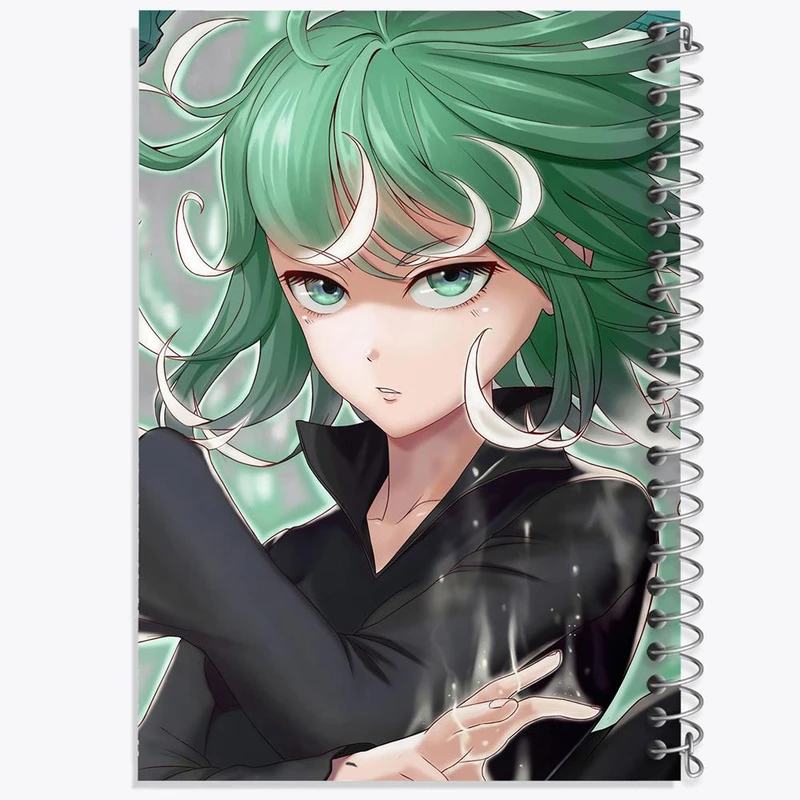 دفتر ژورنال نویسی 50 برگ خندالو مدل نقطه ای طرح تاتسوماکی انیمه مرد تک مشتی One Punch Man کد 11367
