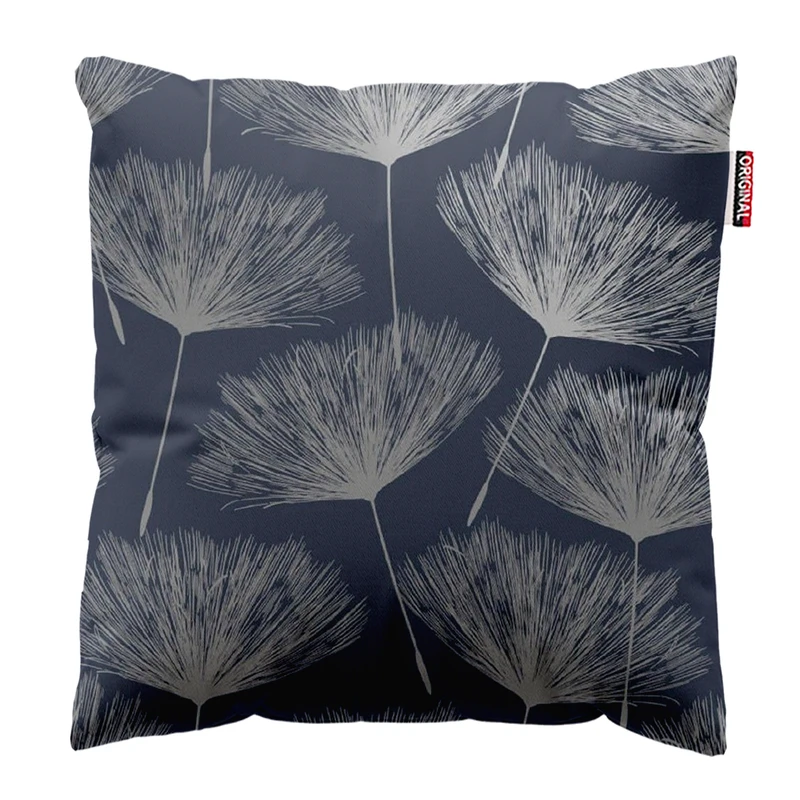 کوسن پاد آفرین مدل مینیمال طرح گل و برگ کد PK303595 سایز 30*30 سانتی متر