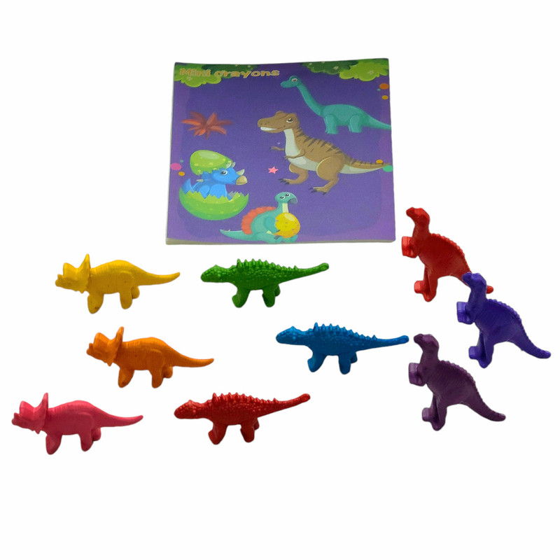 پاستل 9 رنگ مدل کرایون طرح دایناسور