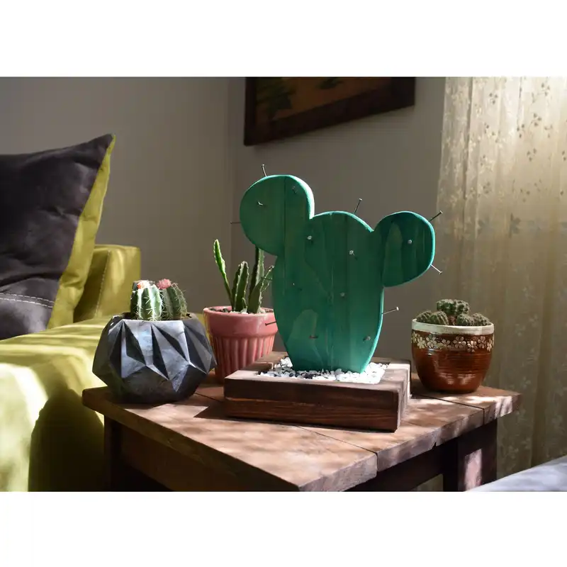 جاکلیدی مدل رومیزی طرح کاکتوس کد 003