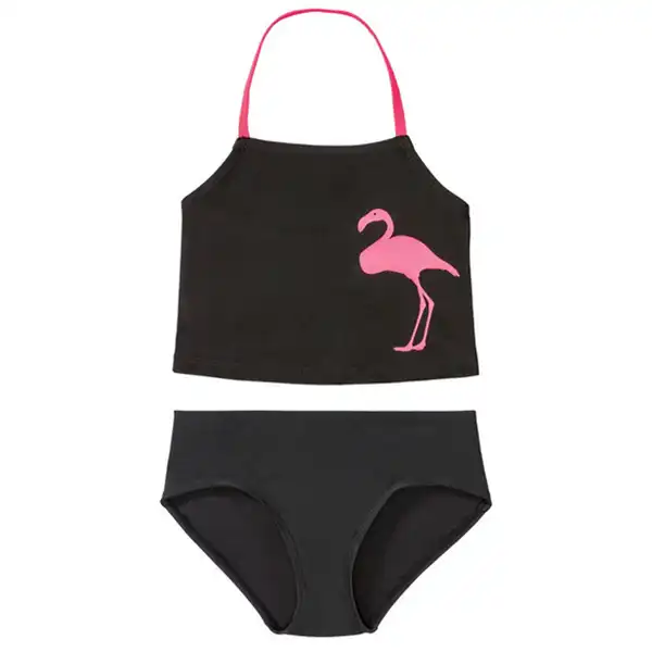 مایو دخترانه پیپرتس مدل فلامینگو