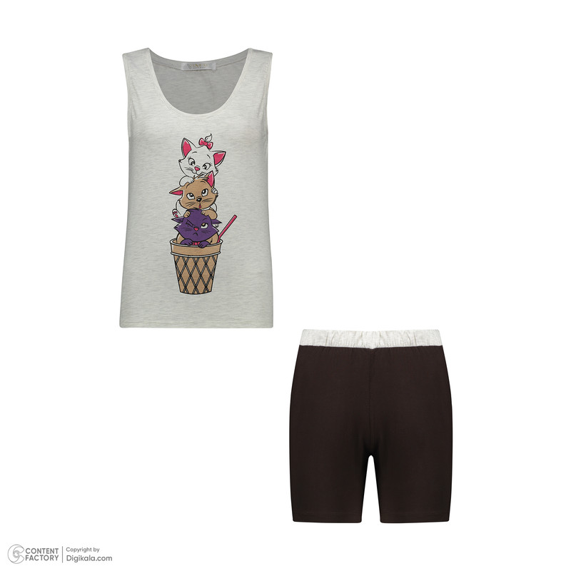 ست تاپ و شلوارک زنانه لوینت  مدل آریستو کت