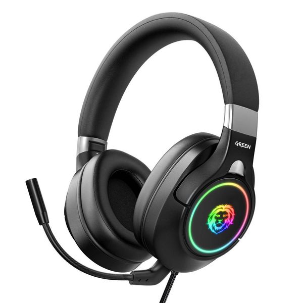 
 هدفون مخصوص بازی گرین مدل K10 RGB Lighting Professional 
 