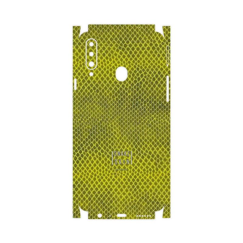 برچسب پوششی ماهوت مدل Yellow Snake Skin-FullSkin مناسب برای گوشی موبایل سامسونگ Galaxy A20s