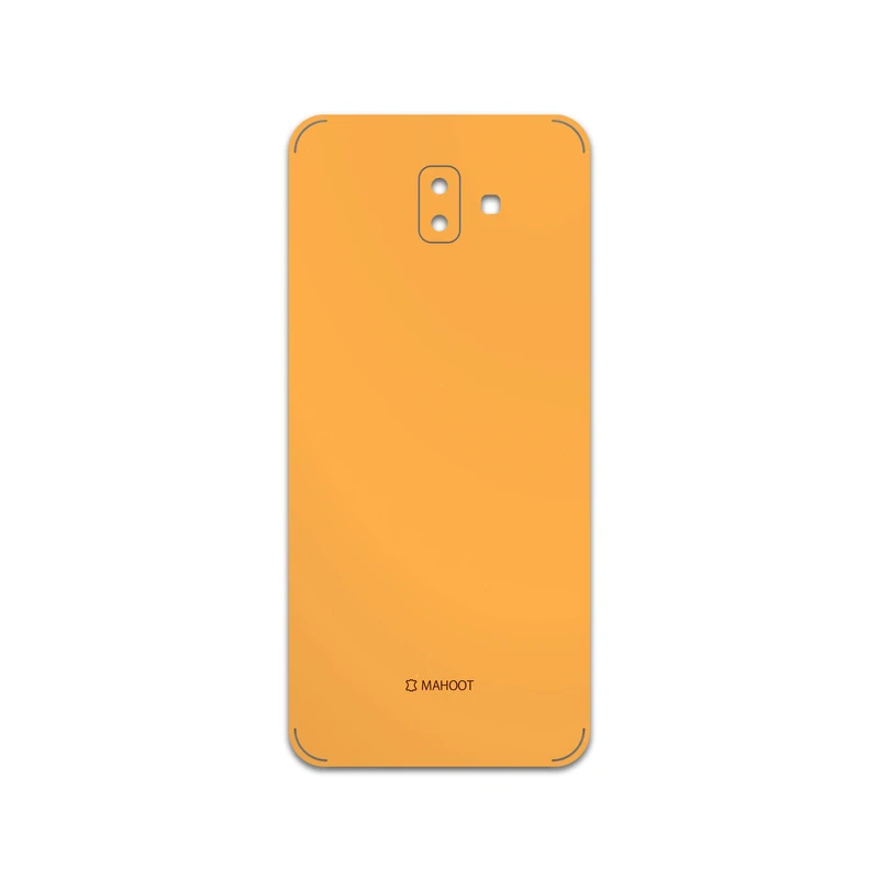 برچسب پوششی ماهوت مدل Matte-Orange مناسب برای گوشی موبایل سامسونگ Galaxy J6 Plus