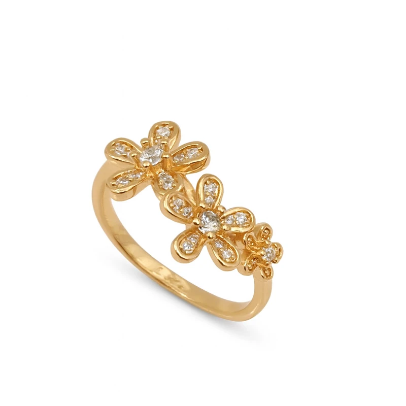 انگشتر زنانه مدل استیل طرح مینیمال برگ کد 4204 cm 