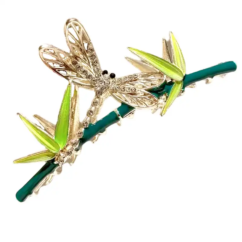 کلیپس مو زنانه مدل بامبو سنجاقک کد 1012