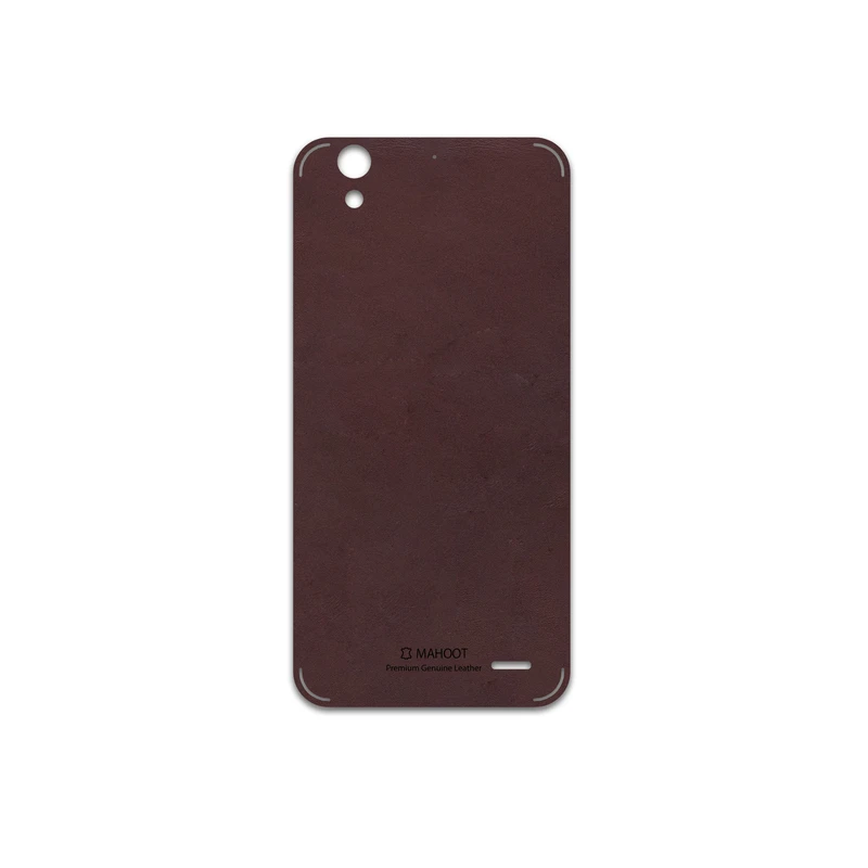 برچسب پوششی ماهوت مدل Matte-Dark-Brown-Leather مناسب برای گوشی موبایل هوآوی Ascend G630