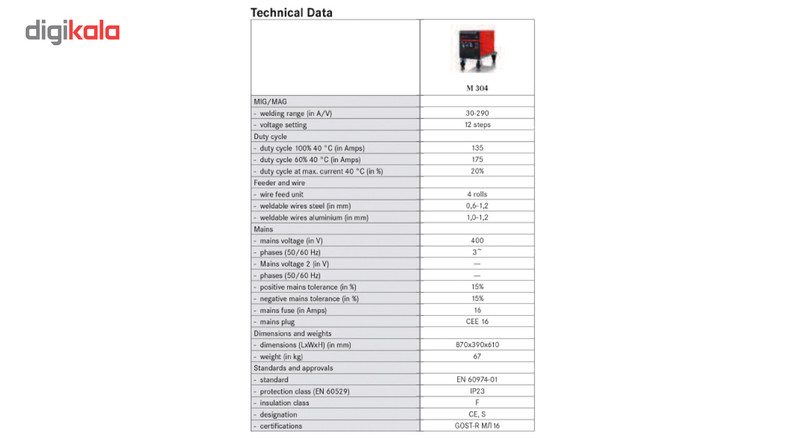 دستگاه جوش 300 آمپر لورچ مدل M 304 دستگاه جوش 300 آمپر لورچ مدل M 304