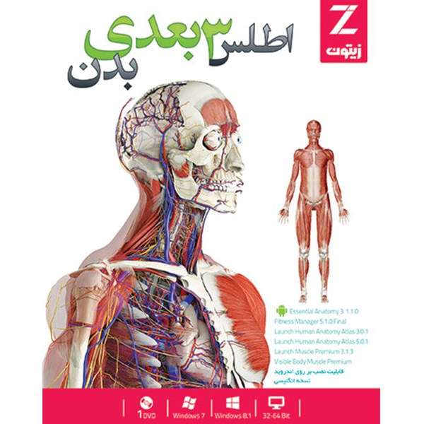 نرم افزار اطلس 3 بعدی بدن زیتون نرم افزار اطلس 3 بعدی بدن زیتون