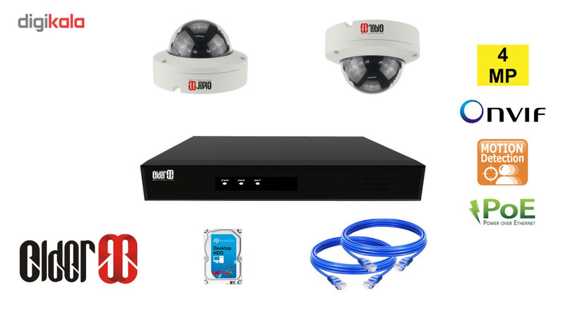 سیستم امنیتی آی پی 4MP الدر مدل ELIP4D2