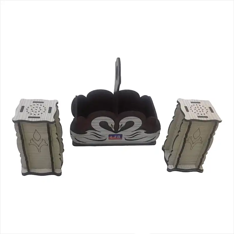 نمکدان چوبی کد se مجموعه 2 عددی