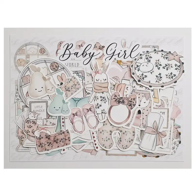 کارت پستال مدل Baby Girl بولت ژورنال و اسکرپ بوک
