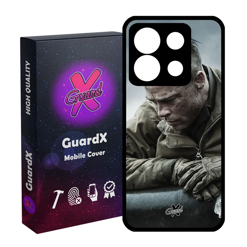 کاور گارد ایکس طرح Brad Pitt مدل Glass10134 مناسب برای گوشی موبایل شیائومی Redmi Note 13 5G