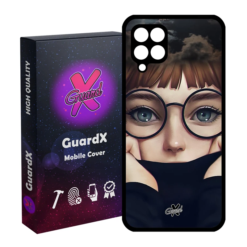 کاور گارد ایکس طرح Girl مدل Glass10040 مناسب برای گوشی موبایل سامسونگ Galaxy A12