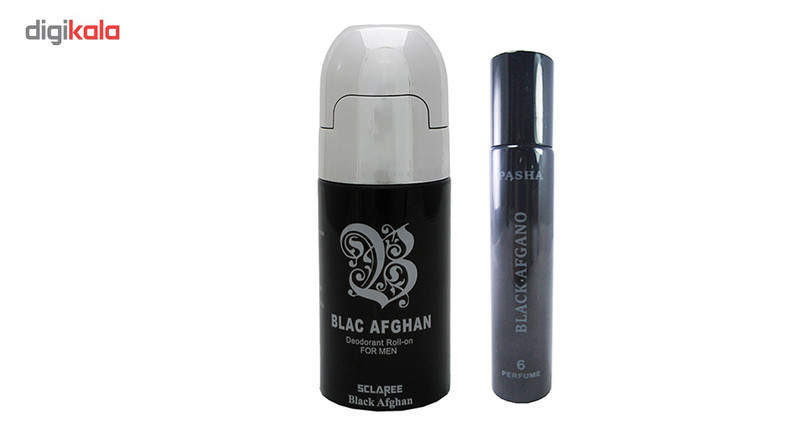پک رول ضد تعریق اسکلاره مدل Black Afghan به همراه عطر قلمی مردانه پاشا مدل Blackafgano حجم 20 میلی لیتر پک رول ضد تعریق اسکلاره مدل Black Afghan به همراه عطر قلمی مردانه پاشا مدل Blackafgano حجم 20 میلی لیتر