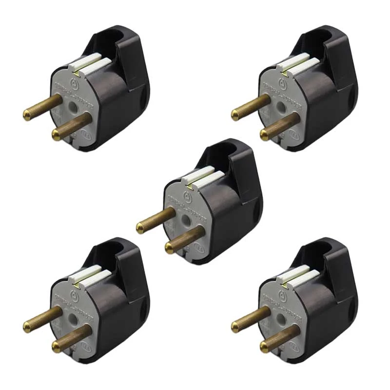 دوشاخه برق مدل چپقی نور بسته 5 عددی