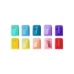 تراش کرونا مدل مخزن دار طرح پاستلی و فلورسنت کد 2222 بسته 10 عددی