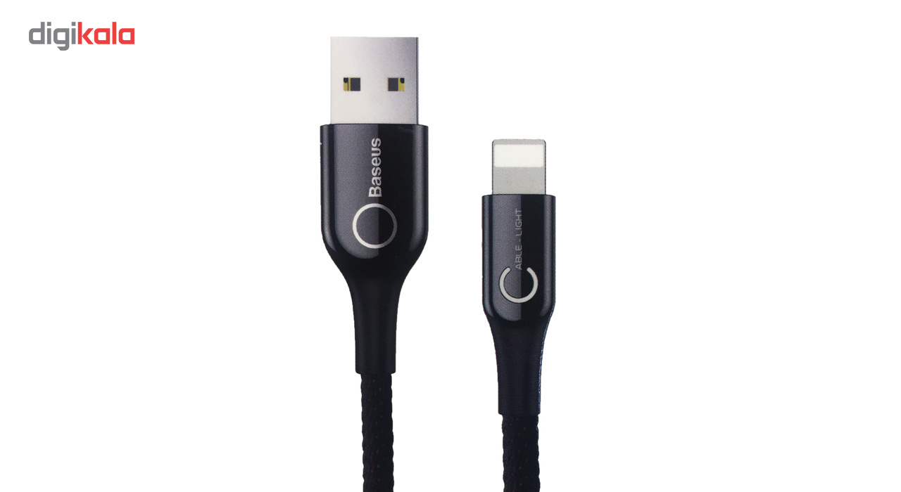 کابل تبدیل USB به Lightning باسئوس مدل C-Shaped به طول 1 متر