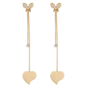 گوشواره طلا 18 عیار ماهک مدل ME0613