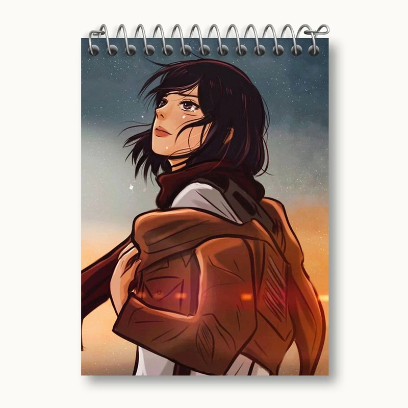 دفتر یادداشت 50 برگ خندالو مدل میکاسا اکرمن انیمه اتک آن تایتان Attack on Titan کد 18529