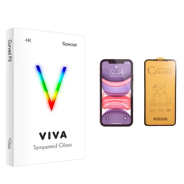 محافظ صفحه نمایش سرامیکی ویوا مدل 4K مناسب برای گوشی موبایل اپل iPhone 11