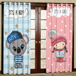 پرده مدل کوالا و دختر مخمل پانچی کد 971a سایز 140x280 سانتی متر