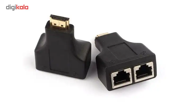مبدل افزایش طول HDMI مدل enet بسته ی دو عددی