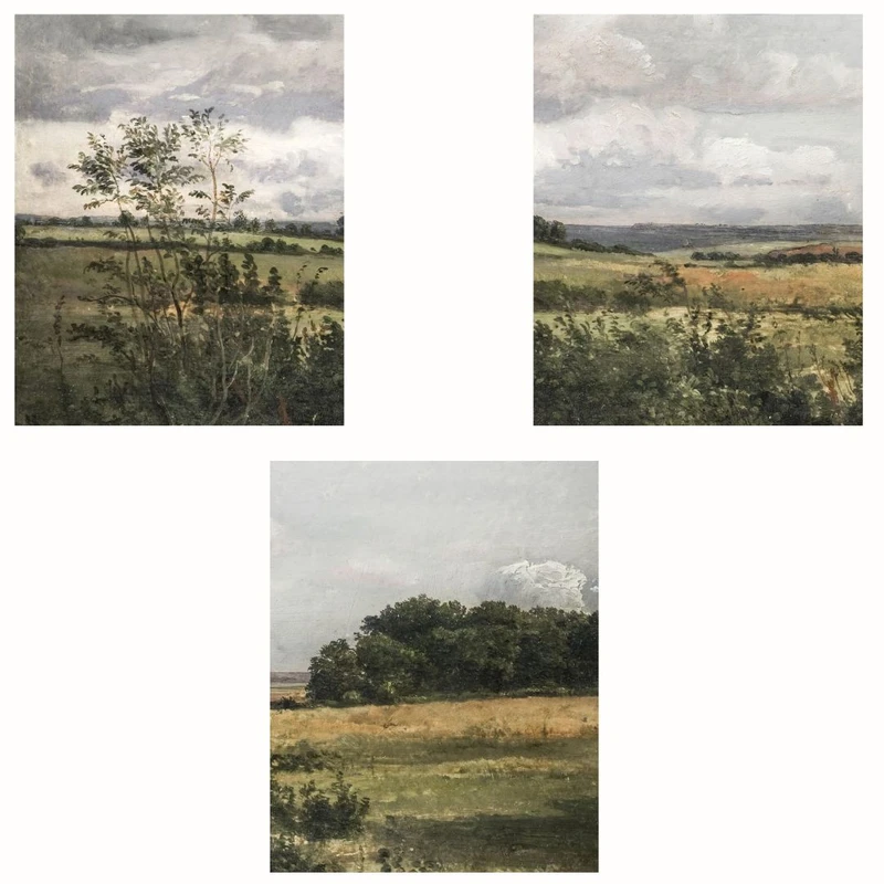 پوستر مدل مستر منظره کلاسیک با خلق و خوی حومه شهر مجموعه 3 عددی