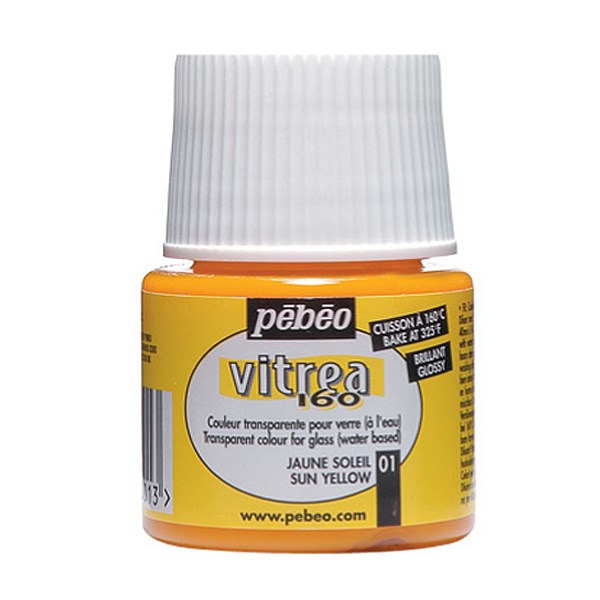 رنگ شیشه پ ب او مدل Vitrea 160 کد رنگ 01 حجم 45 میلی لیتر