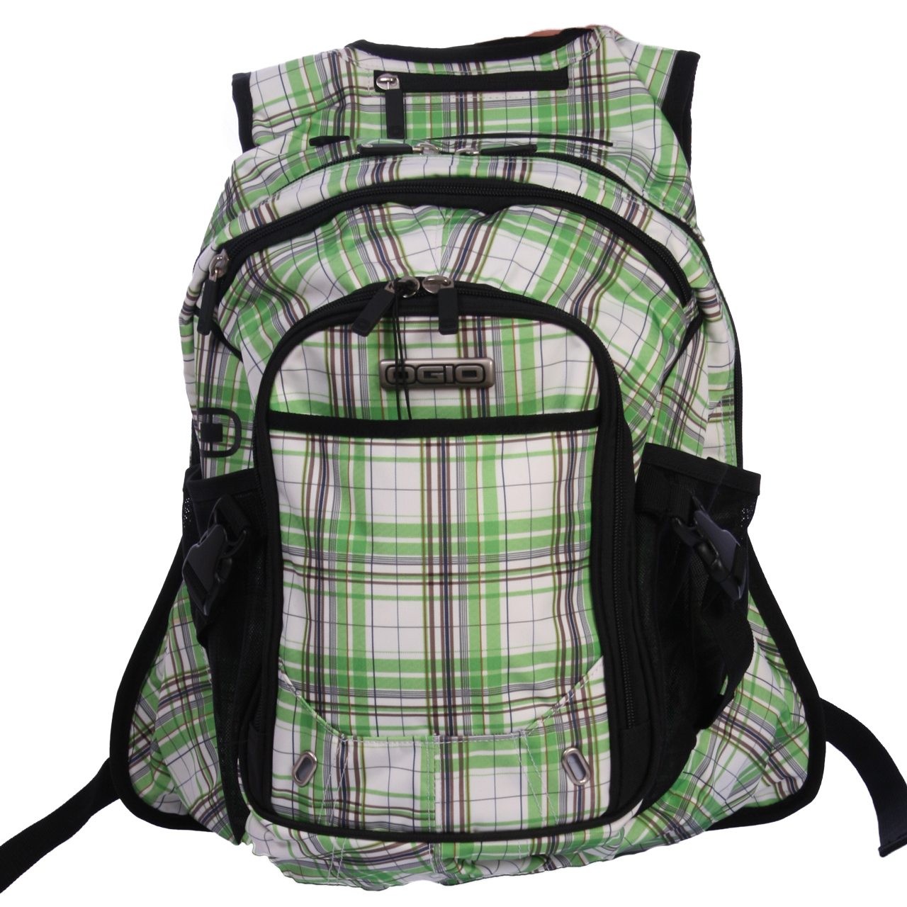 کوله پشتی او جیو مدل FUGITIVE GREEN PLAID مناسب برای لپ تاپ های 13 تا 15 اینچی