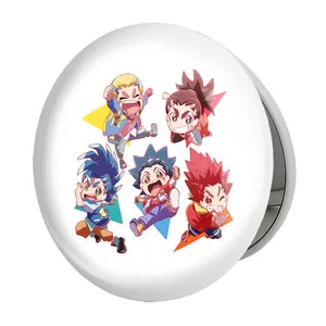 آینه جیبی خندالو طرح انیمه فرفره های انفجاری مدل تاشو کد 27847 