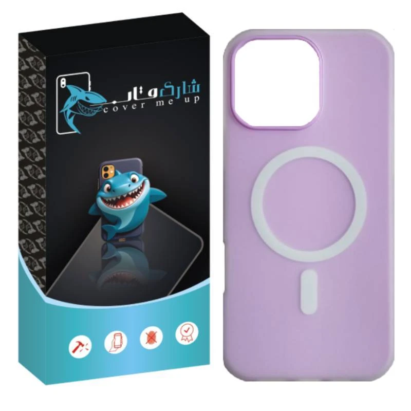 کاور شارک قاب مدل سیلیکیونی طرح پاستیلی مناسب برای گوشی موبایل اپل IPhone 13