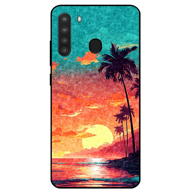 کاور مگافون طرح تابستان مدل 8000 مناسب برای گوشی موبایل سامسونگ Galaxy A21          