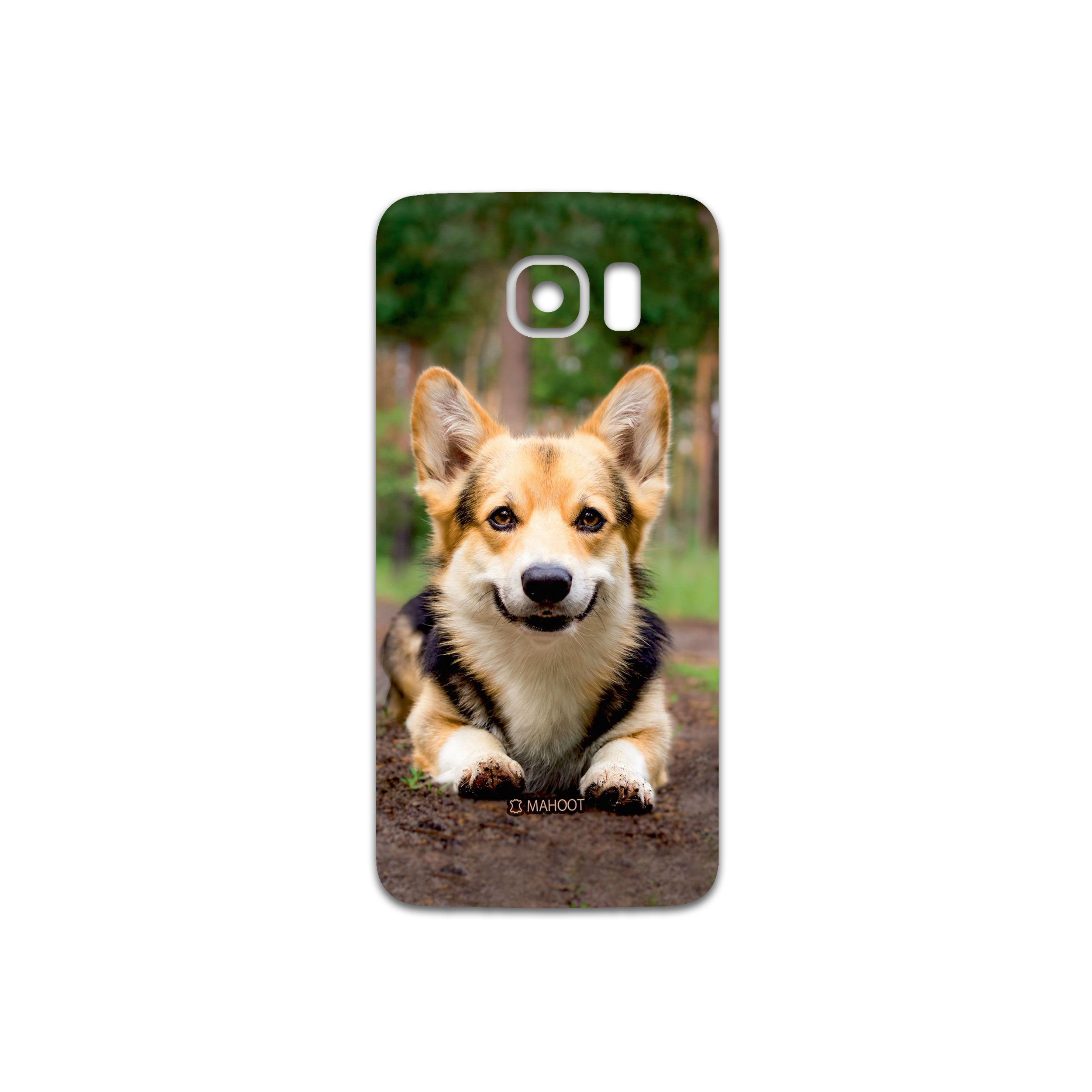 برچسب پوششی ماهوت مدل Dog-2 مناسب برای گوشی موبایل سامسونگ Galaxy S6