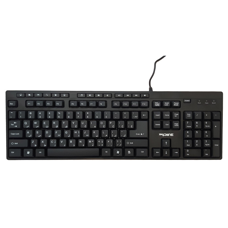 کیبورد XPIRE مدل 6240 K با حروف فارسی