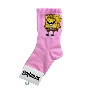 جوراب ساق بلند مدل باب اسفنجی