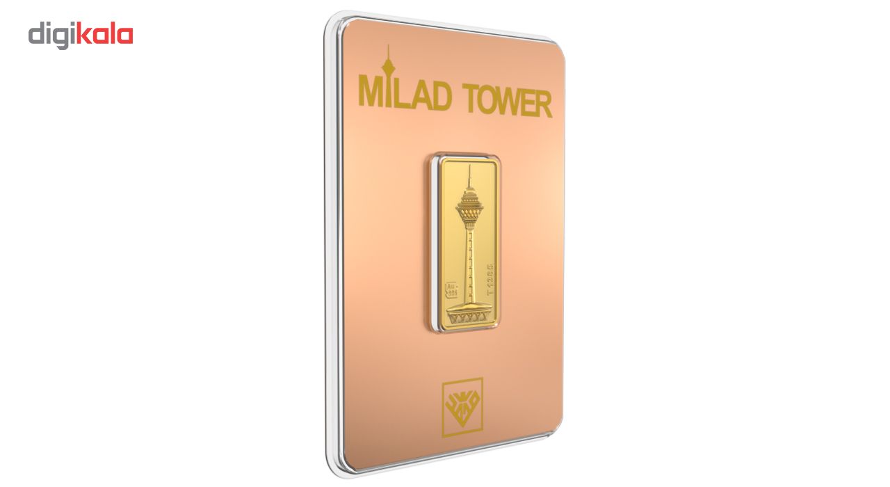 شمش طلا 24 عیار طلای محمد مدل برج میلاد کد RG -  - 3