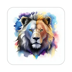 زیر لیوانی کاکتی طرح شیر مدل mp23327