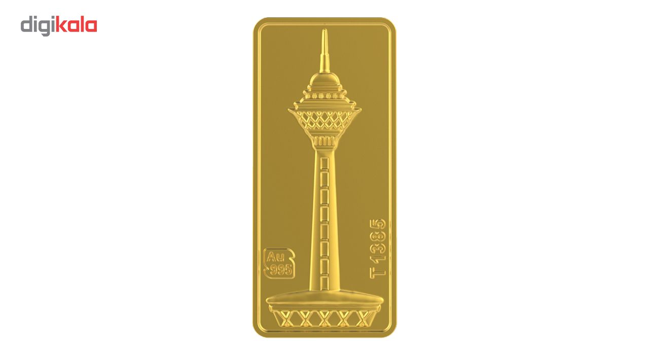 شمش طلا 24 عیار طلای محمد مدل برج میلاد کد RG -  - 4