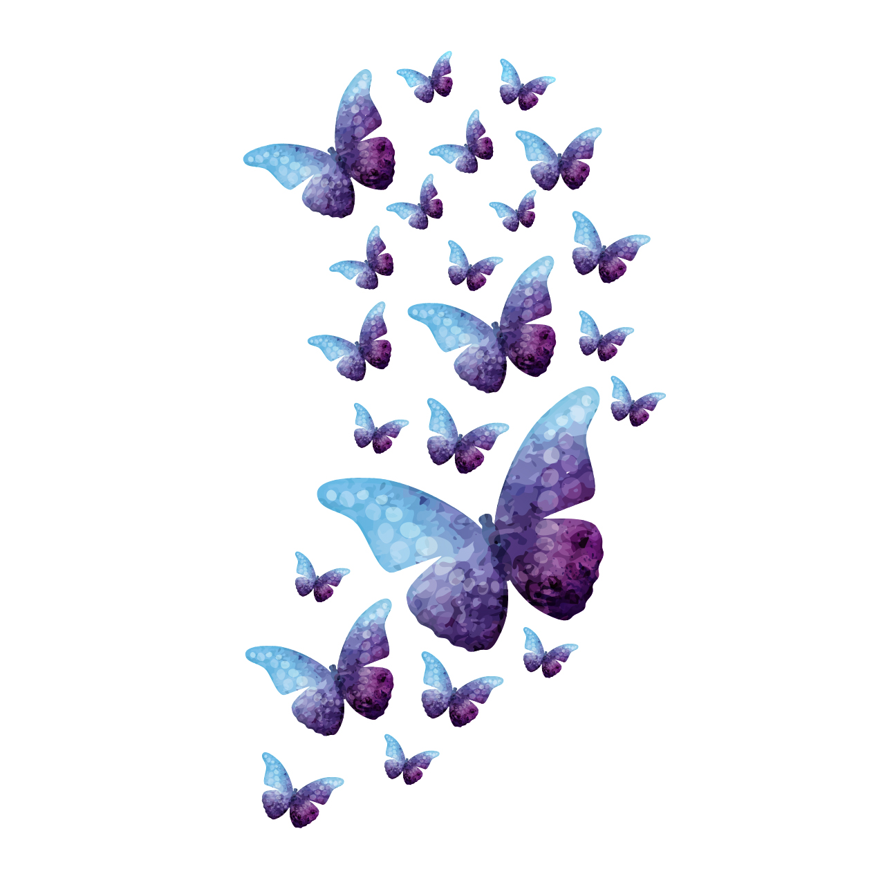 نقد و بررسی استیکر دیواری سالسو طرح watercolour butterfly h.k توسط خریداران