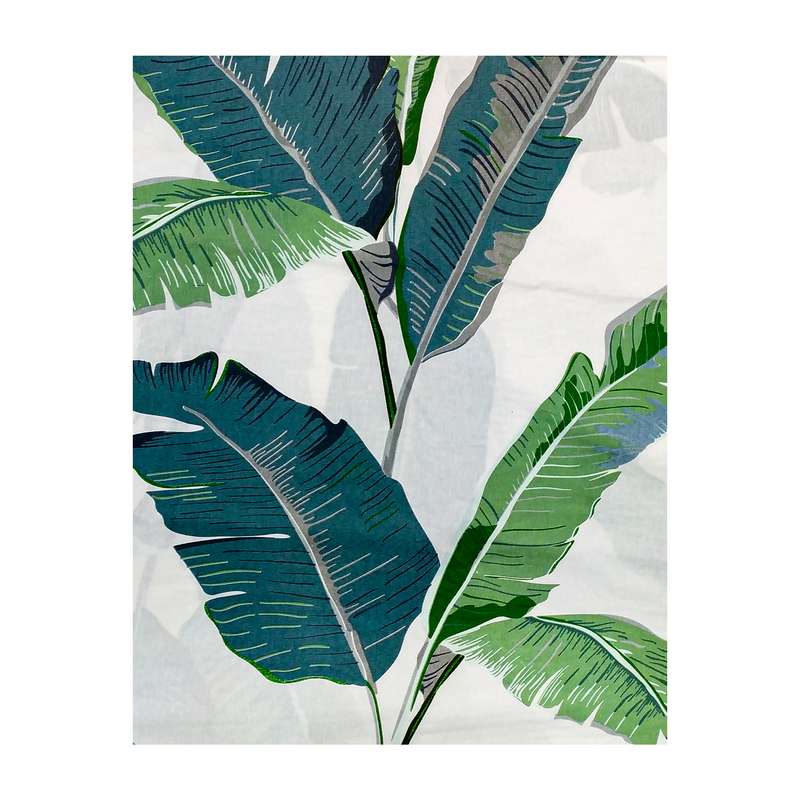 ملحفه آدنو مدل Broadleaf کد IR53 یک نفره سایز 120x200 سانتی متر