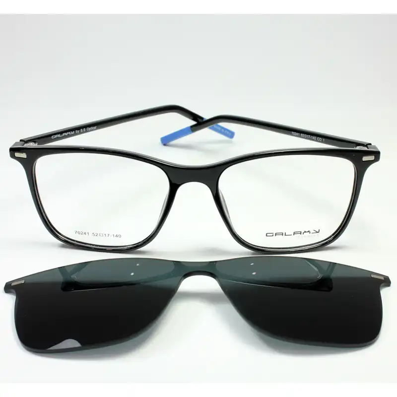 فریم عینک طبی گلکسی مدل 70241 به همراه کاور آفتابی