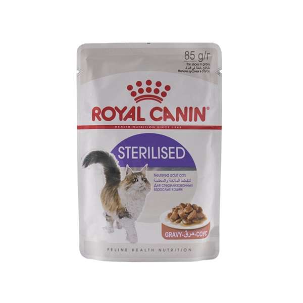 پوچ گربه رویال کنین مدل Sterilised وزن 85 گرم 