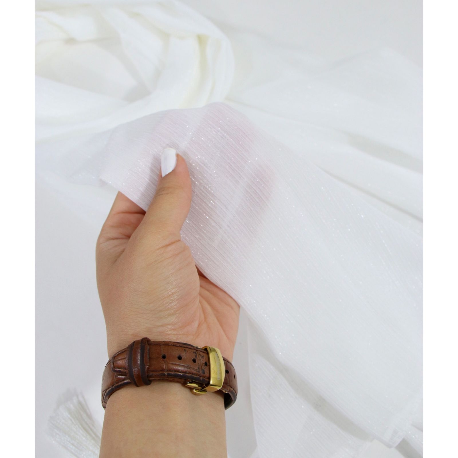 شال زنانه مدل حریر تابستانه لمه دار شاین کد ana-2268 -  - 10