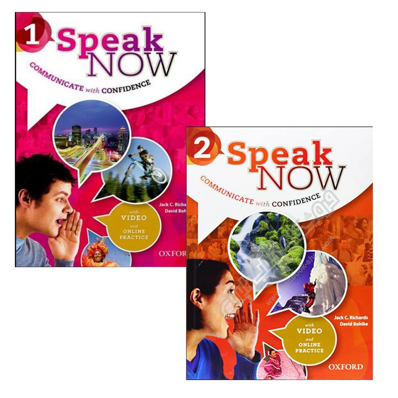کتاب speak now اثر Jack C. Richards and David Bohlke انتشارات OXFORD دو جلدی
