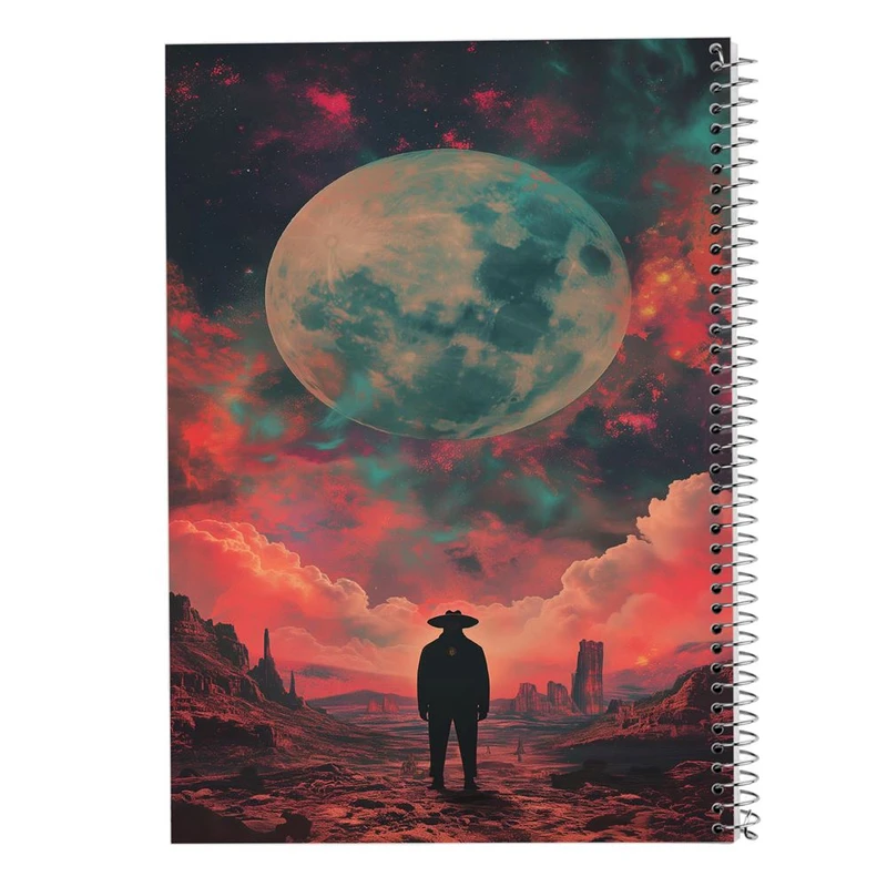 دفتر ژورنال نویسی 50 برگ مدوپد مدل نقطه ای طرح ماه کد DF15499