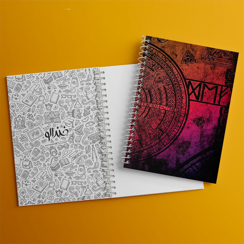 دفتر مشق 100 برگ خندالو طرح فانتزی کد F621