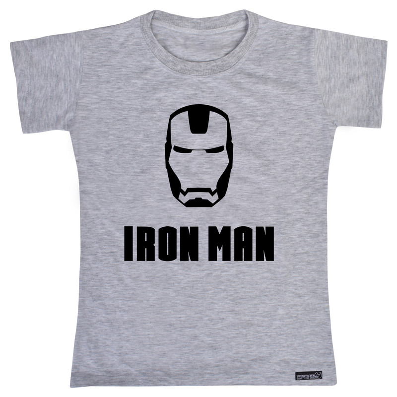 تی شرت آستین کوتاه دخترانه 27 مدل Iron Man کد MH963